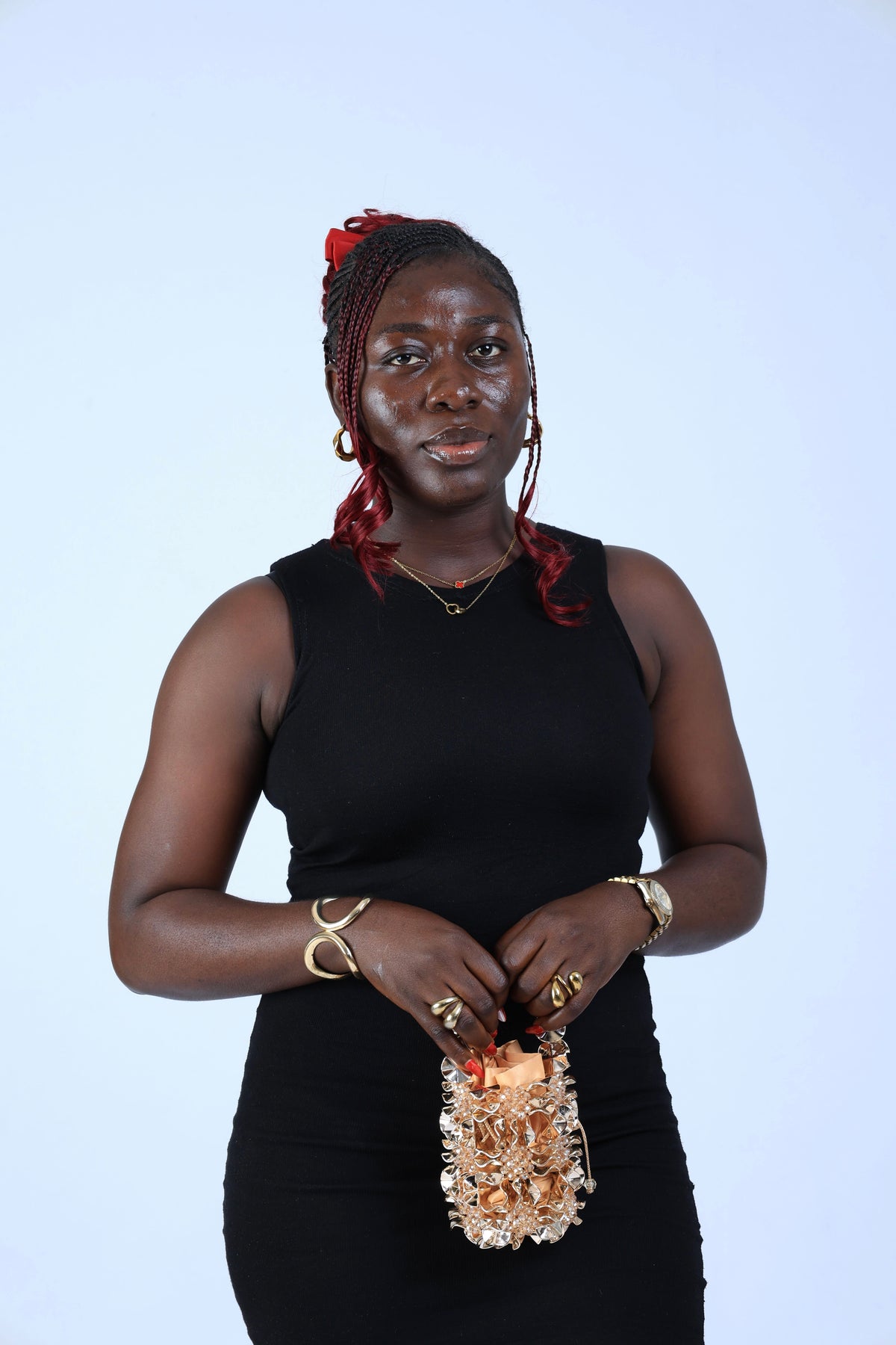 Temi Bag | Champagne gold